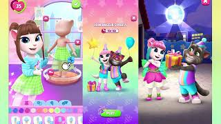 My Talking Angela 2 Birthday Dance Theme [upl. by Llerrahs]