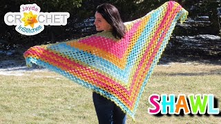 Splendid Springtime Shawl  Crochet Pattern [upl. by Odab]