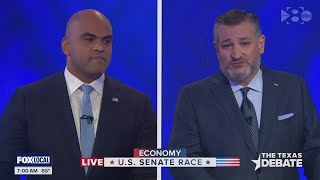 Ted CruzColin Allred clash on debate stage [upl. by Sineray]