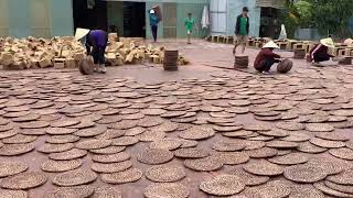 Water hyacinth round placemats how to dry them [upl. by Virgel]