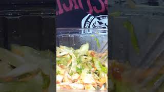 DELICIOUS CAESAR SALAD  MIXED GREEN SALAD  mukbagshow viralvideo viralvideo food [upl. by Oiziruam]