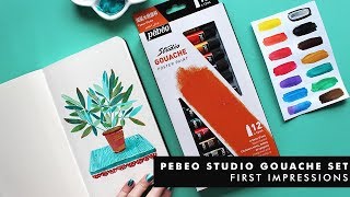 PEBEO STUDIO GOUACHE SET  FIRST IMPRESSIONS [upl. by Bascomb22]