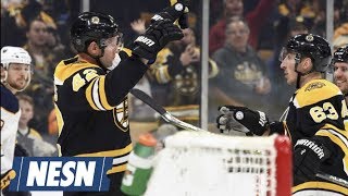 Ford Final Five Facts Bruins Top Sabres 21 David Backes Nets Winner [upl. by Ecire]