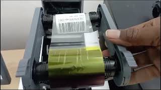 How to change printing ribbon Cartridge in Evolis Asmi By Amar Gupta [upl. by Cherey]