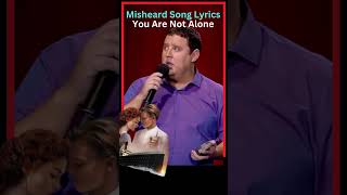 Peter Kay Misheard Song Lyrics You Are Not Alone comedy shorts peterkay michaeljackson celine [upl. by Teuton]