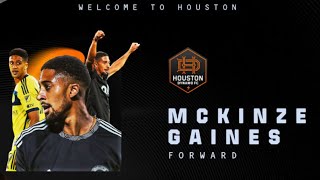 Exclusive interview with Houston Dynamo FW Mckinze Gaines [upl. by Lavoie395]