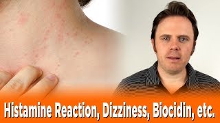 Histamine Reaction Dizziness Biocidin etc  Dr J Q amp A [upl. by Einnov]