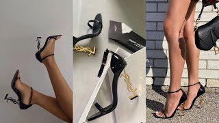 YSL Heels  Elegant Heels For Girls  trendy videos 2024 [upl. by Nylirrej]