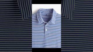 HampM Slim Fit Polo shirt BlueWhite striped Review amp Styling [upl. by Candice]