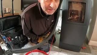 Windhager pellet boiler flue way cleaning [upl. by Rebecca583]