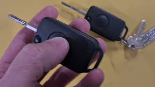 Mercedes 124  programming the infrared remote key [upl. by Kentiga]