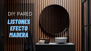 Como Instalar PANELES DECORATIVOS para pared efecto madera [upl. by Volnak722]