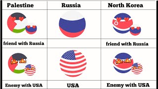 Usa vs Russia  their friends and enemies [upl. by Allanson]