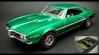 1968 Pontiac Firebird 400 125 Scale Model Kit Build How To Assemble Paint Decal Interior Black Wash [upl. by Llednar293]