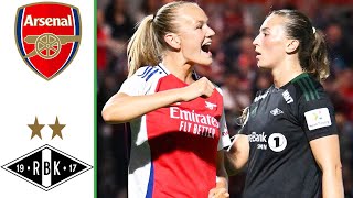 Arsenal vs Rosenborg  Highlights  Women’s Champions League  08092024 [upl. by Anilam]