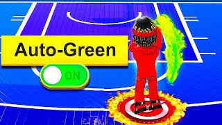 I Used AUTO GREEN in Roblox BasketballAimbot [upl. by Halihs]