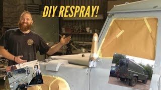 DIY Land rover 110 respray [upl. by Nolrah853]