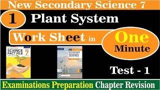 Plant System Worksheet Test 1  10 Important MCQs  Science garrisonwithHaiqa [upl. by Nojed304]