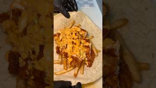 The HOT CHICKEN BURRITO from Buns n Shakes in New Brunswick NJ 🍟🧀🍗🌯 LOADED DEVOURPOWER [upl. by Ane]