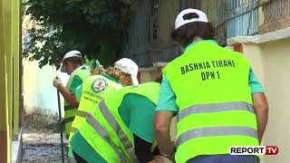 Report TV Uji pushton shtëpitë drita dhe ujë nuk ka anulohen disa fluturime nga stuhia [upl. by Hamon]