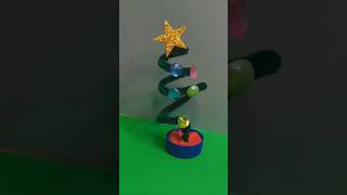 Easy Christmas Tree Craft from string New Creative Craft christmas trending tree youtubeshorts [upl. by Strepphon]