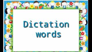 EnglishDictation words  listen and write ll dictate words ll easy to write dictation words ll [upl. by Nester383]