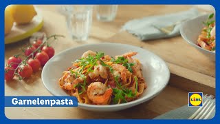 Garnelenpasta Rezept  Lidl Österreich [upl. by Ytsirc]