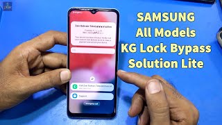 SAMSUNG All Models KG Lock Bypass  A137F KG Lock Bypass [upl. by Arimay800]