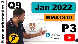 Jan 2022P3  WMA1301  QNo9 Trigonometric equations amp identities  IAL Pearson Edexcel [upl. by Eanod]