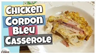 CHICKEN CORDON BLEU CASSEROLE  Crocktober 2017 [upl. by Anelem744]