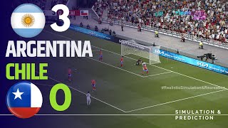 Argentina 30 Chile Highlights  Eliminatorias Sudamericanas 2024  SimulaciónRecreación eFootball [upl. by Anitreb]