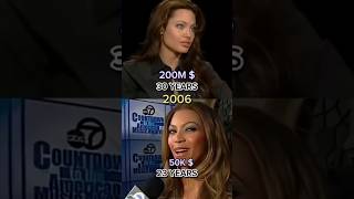 Angelina Jolie vs Beyonce NET worth networth shorts angelina beyonce [upl. by Aleb]