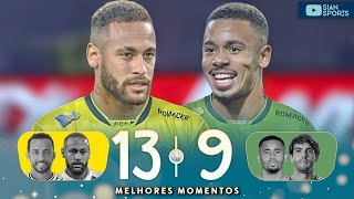 NINGUEM PAROU NEYMAR CRAQUE DEU ESPETÁCULO COM 4 GOLS EM PARTIDA ÉPICA CONTRA KAKÁ E GABRIEL JESUS [upl. by Lentha324]