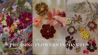 Microwave Magic Pressing Flowers in Minutes [upl. by Mobley933]