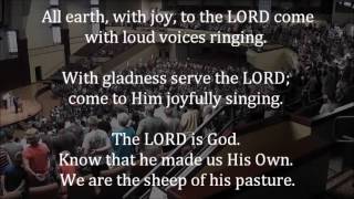 Psalm 100  Huge PRESBYTRERIAN Congregation PSALM SING Tune Praise to the Lord the Almighty [upl. by Nilkoorb]