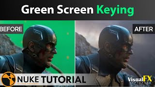 Nuke Compositing Keying Green Screen Tutorial  Avengers Endgame VFX Shot  VisualFXExplorers [upl. by Hassett]