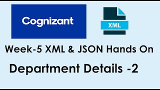 Well Formed XML Department Details 2  XML Hands On  Week  5 Hands On  Cognizant [upl. by Kam189]