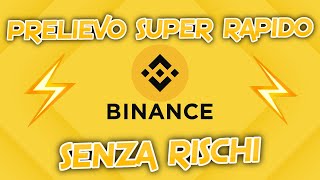 Prelievo RAPIDO Binance SENZA PERDERE I TUOI TOKEN Tutorial 2024 ITA⚡️ [upl. by Mischa]