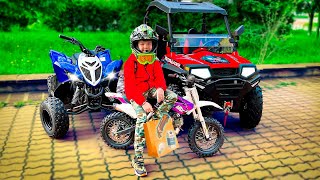 Den monta una motocicleta eléctrica  La Moto a batería para Niños y Cross [upl. by Lime590]