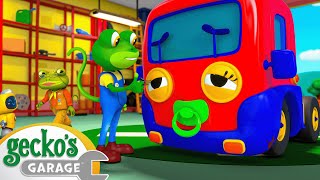 Baby Truck Gets Sick  Baby Truck  Geckos Garage  Kids Songs [upl. by Enelyad]