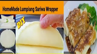 Homemade Fresh lumpia wrapper recipe homemadelumpiangsariwawrapper [upl. by Ferree872]