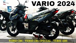 VARIO 160 TERBARU 2024 TERBAGI DUA TYPE DAN 3 HARGA 🔥 [upl. by Nylegna]