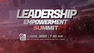 LEADERSHIP EMPOWERMENT SUMMIT  4 NOVEMBER 2023  FAITH TABERNACLE OTA [upl. by Klepac]