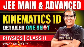 Class 11 Physics  Kinematics 1D  One Shot  JEE 2025  JEE 2026  Vinay Shur Sir [upl. by Ennoira]