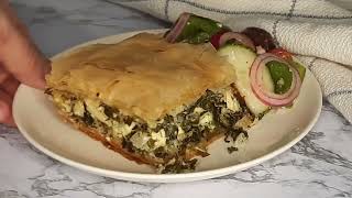 Spanakopita Recipe Video [upl. by Eixor]