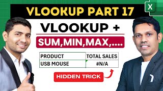 VLOOKUP with SUM MIN and MAX StepbyStep Tutorial [upl. by Ennairol]