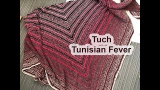 Tuch Tunisian Fever  Tunesisch Häkeln  Leicht [upl. by Alyak]