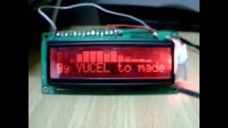 2x16 LCD Display with LCD Smartie Homemade Red Light Modification [upl. by Josephson]