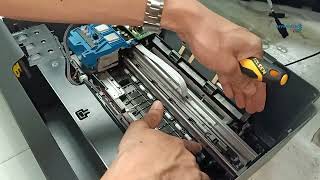 How to remove the trailing flex cable Hp smart tank 500600 series  Tagalog  Disassembly [upl. by Pavlov]