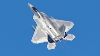 F22 Raptor Unrestricted Climb at MSP Airport [upl. by Noel580]